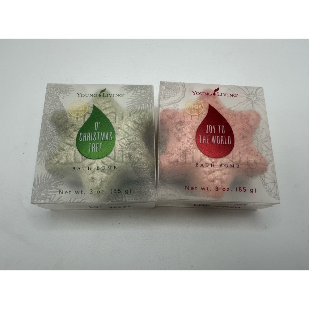 Young Living Essential Oils - Bath Bombs - Joy To The World & O' Christmas Tree
